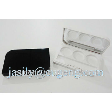 3 color cosmetic rectangle eyeshadow case